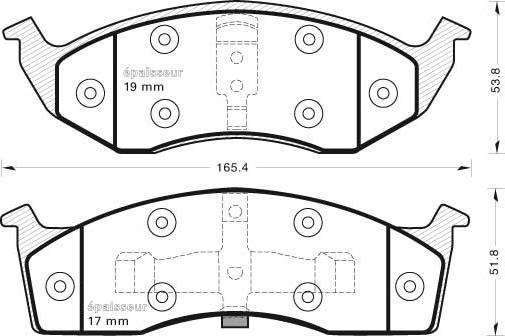 Ferodo TAR1098 - Тормозные колодки, дисковые, комплект autosila-amz.com