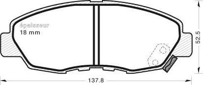 MGA 414 - Тормозные колодки, дисковые, комплект autosila-amz.com