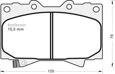 MGA 503 - Тормозные колодки, дисковые, комплект autosila-amz.com