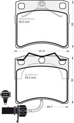 Pagid 8DB 355 018-521 - Тормозные колодки, дисковые, комплект autosila-amz.com