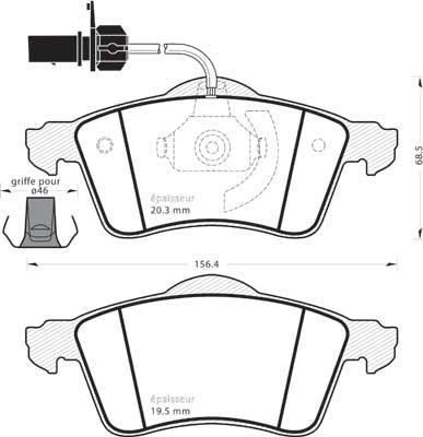 Triscan 92-P0718301 - Тормозные колодки, дисковые, комплект autosila-amz.com