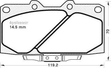 Stellox 610 012B-SX - Тормозные колодки, дисковые, комплект autosila-amz.com