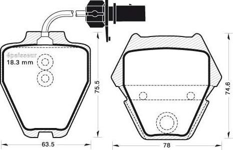 Roadhouse D9127725 - Тормозные колодки, дисковые, комплект autosila-amz.com