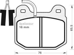 ACDelco AC658381D - Тормозные колодки, дисковые, комплект autosila-amz.com