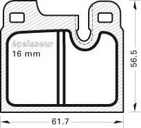 Jurid 571488JAS - Тормозные колодки, дисковые, комплект autosila-amz.com