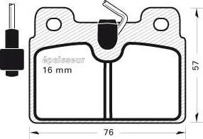 BOSCH 986460970 - Тормозные колодки, дисковые, комплект autosila-amz.com