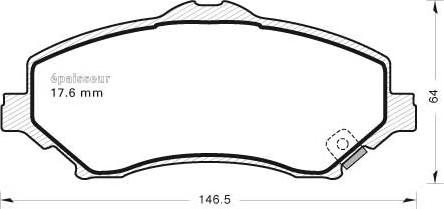 MGA 1096 - Тормозные колодки, дисковые, комплект autosila-amz.com