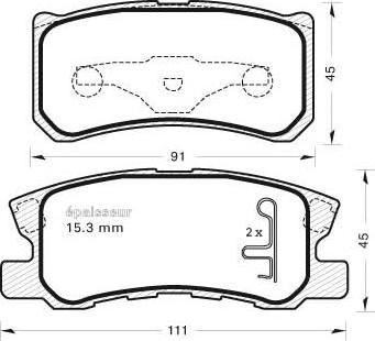 Meyle MBP0389 - Тормозные колодки, дисковые, комплект autosila-amz.com