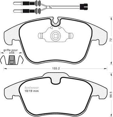 MGA 1044 - Тормозные колодки, дисковые, комплект autosila-amz.com