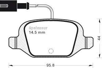 FTE 9005552 - Тормозные колодки, дисковые, комплект autosila-amz.com