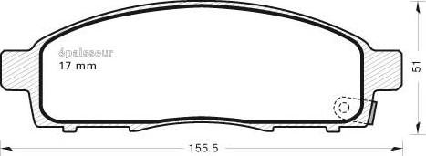 MGA 1024 - Тормозные колодки, дисковые, комплект autosila-amz.com