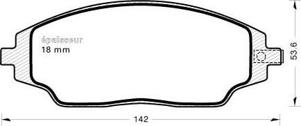 MGA 1152 - Тормозные колодки, дисковые, комплект autosila-amz.com