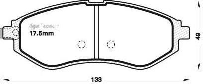 MGA 1104 - Тормозные колодки, дисковые, комплект autosila-amz.com