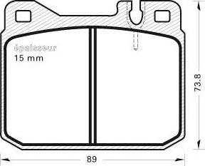 DJ Parts BP1865 - Тормозные колодки, дисковые, комплект autosila-amz.com