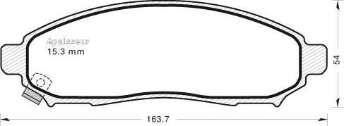 MGA 1118 - Тормозные колодки, дисковые, комплект autosila-amz.com