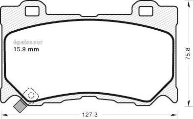 MGA 1113 - Тормозные колодки, дисковые, комплект autosila-amz.com