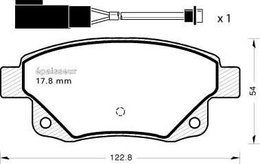 TRW RCPT13370 - Тормозные колодки, дисковые, комплект autosila-amz.com