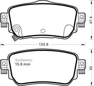 MGA 1178 - Тормозные колодки, дисковые, комплект autosila-amz.com