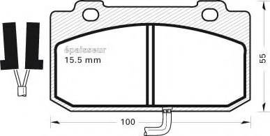 MGA 187 - Тормозные колодки, дисковые, комплект autosila-amz.com