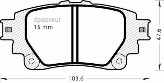 MGA 1399 - Тормозные колодки, дисковые, комплект autosila-amz.com