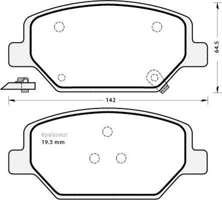 Akebono ASP1886 - Тормозные колодки, дисковые, комплект autosila-amz.com