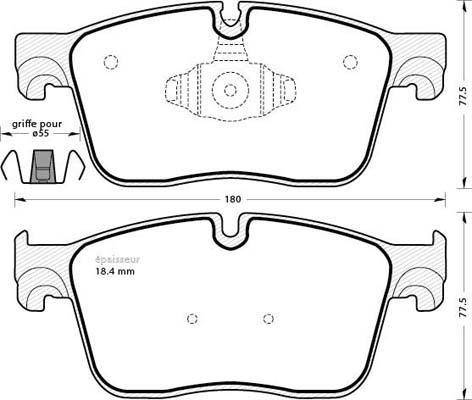 MGA 1316 - Тормозные колодки, дисковые, комплект autosila-amz.com