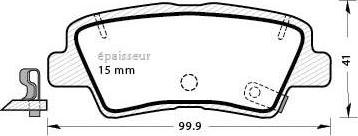 MGA 1310 - Тормозные колодки, дисковые, комплект autosila-amz.com