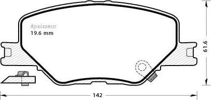 Brembo 33840 - Тормозные колодки, дисковые, комплект autosila-amz.com