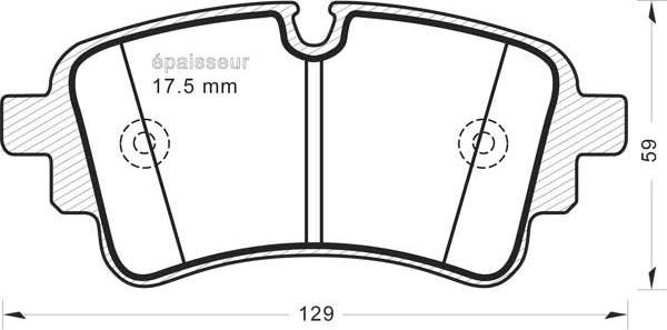 MGA 1386 - Тормозные колодки, дисковые, комплект autosila-amz.com