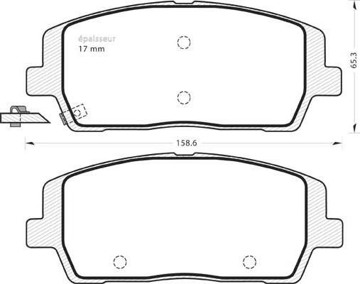 MGA 1383 - Тормозные колодки, дисковые, комплект autosila-amz.com