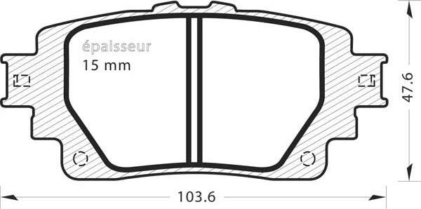 MGA 1382 - Тормозные колодки, дисковые, комплект autosila-amz.com