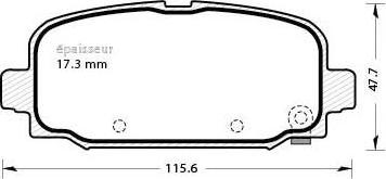 MGA 1299 - Тормозные колодки, дисковые, комплект autosila-amz.com