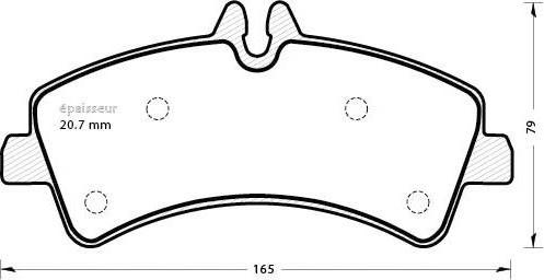 MGA 1295 - Тормозные колодки, дисковые, комплект autosila-amz.com