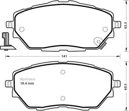 TOYOTA 0046533480 - Тормозные колодки, дисковые, комплект autosila-amz.com