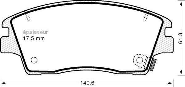 MGA 1262 - Тормозные колодки, дисковые, комплект autosila-amz.com