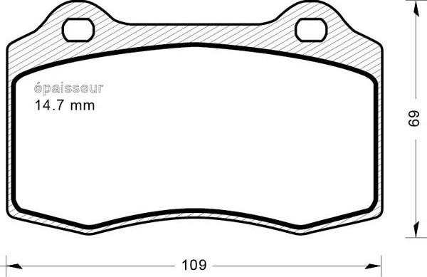 DS JLM21282 - Тормозные колодки, дисковые, комплект autosila-amz.com