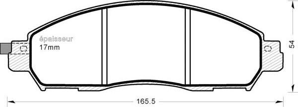 MGA 1232 - Тормозные колодки, дисковые, комплект autosila-amz.com