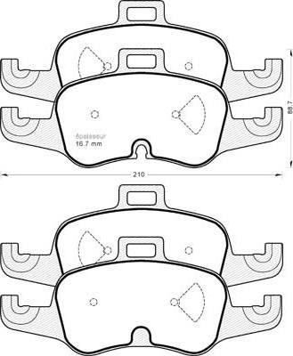 Brembo P 86 160 - Тормозные колодки, дисковые, комплект autosila-amz.com