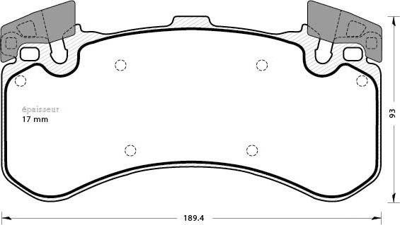 MGA 1277 - Тормозные колодки, дисковые, комплект autosila-amz.com