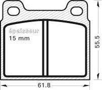 MGA 12 - Тормозные колодки, дисковые, комплект autosila-amz.com