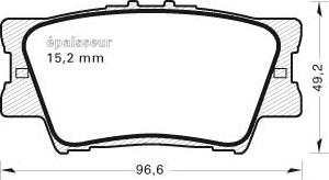 MGA 846 - Тормозные колодки, дисковые, комплект autosila-amz.com