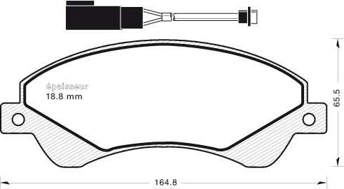 FIT FP1528E - Тормозные колодки, дисковые, комплект autosila-amz.com