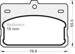 MGA 87 - Тормозные колодки, дисковые, комплект autosila-amz.com