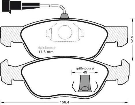 Magneti Marelli PF0102 - Тормозные колодки, дисковые, комплект autosila-amz.com