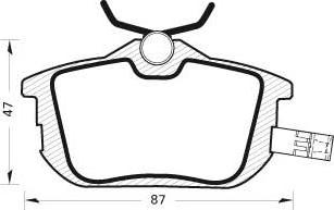 BENDIX BPD1395 - Тормозные колодки, дисковые, комплект autosila-amz.com