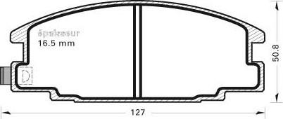 MGA 384 - Тормозные колодки, дисковые, комплект autosila-amz.com