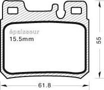 Lemförder 20534 05 - Тормозные колодки, дисковые, комплект autosila-amz.com