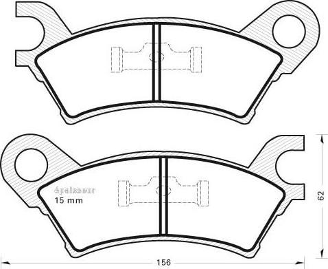 Remsa 02160.00 - Тормозные колодки, дисковые, комплект autosila-amz.com