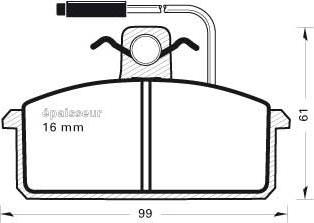 FTE 9001628 - Тормозные колодки, дисковые, комплект autosila-amz.com