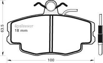 Spidan 30947 - Тормозные колодки, дисковые, комплект autosila-amz.com